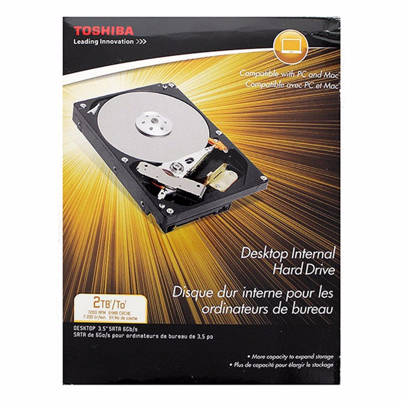 Toshiba DT01ACA200 - Internal Hard Drive - 2 TB - SATA 6Gb/s Digital Storage - Internal Hard Disk Drives, HDD Toshiba - Simple Cell Bulk Wholesale Pricing - USA Seller