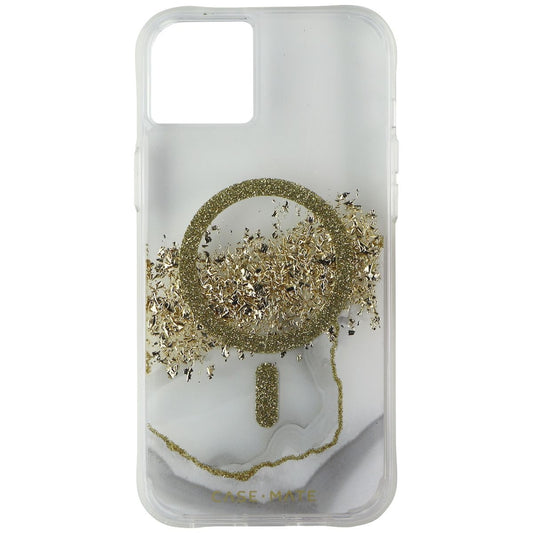 Case-Mate Karat Marble Case for MagSafe for iPhone 14 Plus - Clear/Gold/White