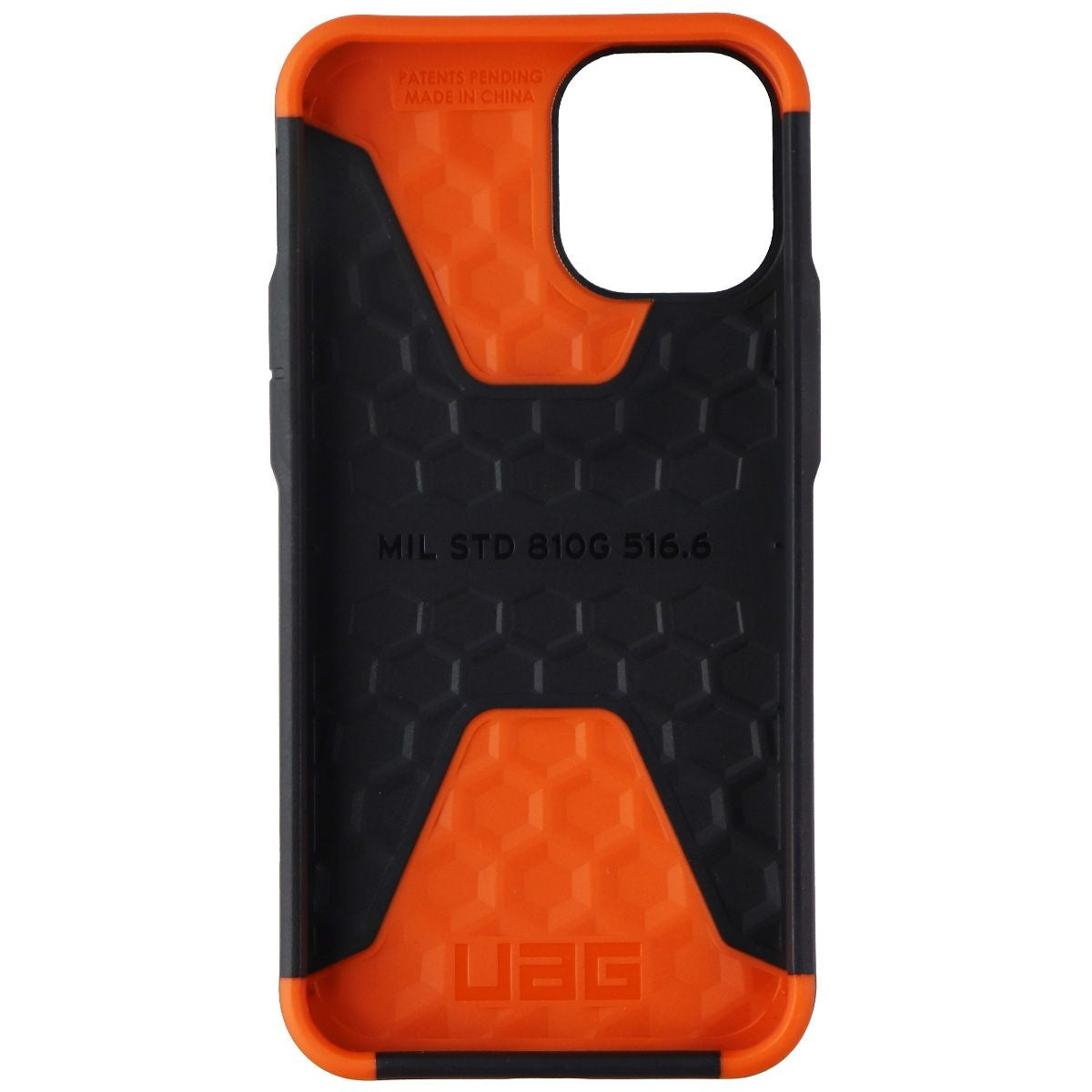 UAG Civilian Series Case for iPhone 12 Mini - Black/Orange Cell Phone - Cases, Covers & Skins Urban Armor Gear - Simple Cell Bulk Wholesale Pricing - USA Seller