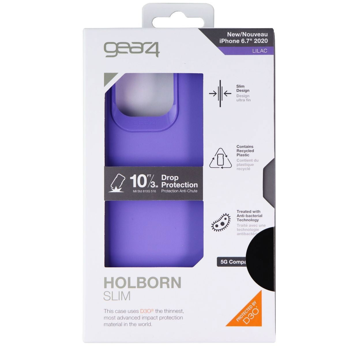 ZAGG Holborn Slim Series Case for Apple iPhone 12 Pro Max - Lilac Purple Cell Phone - Cases, Covers & Skins Zagg - Simple Cell Bulk Wholesale Pricing - USA Seller