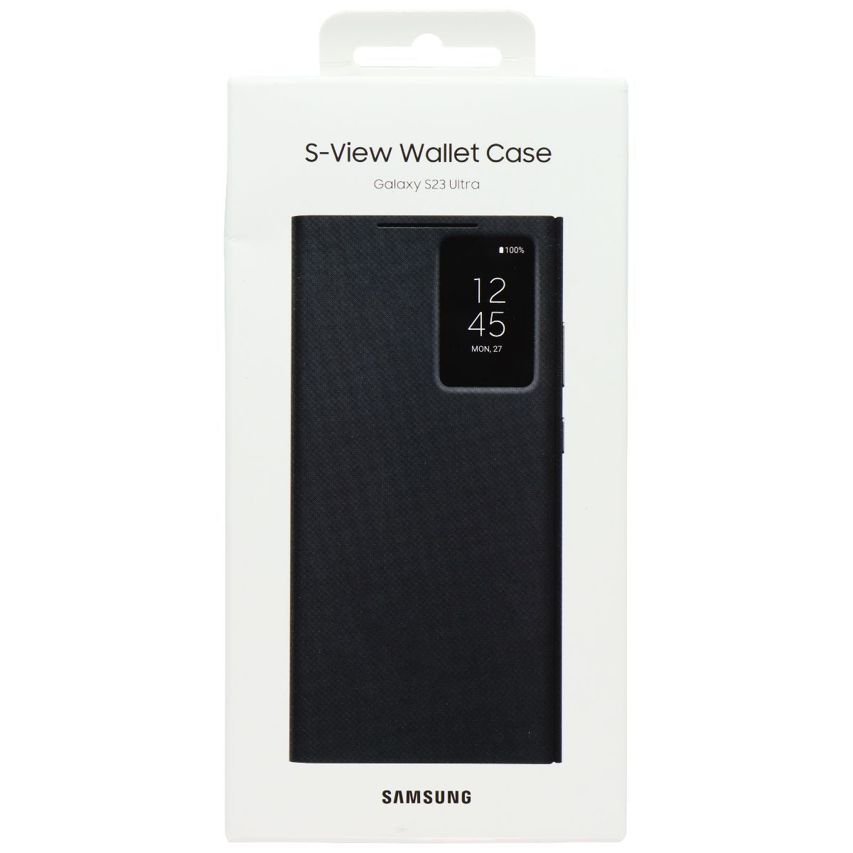 Samsung S-View Wallet Case for Samsung Galaxy S23 Ultra - Black (EF-ZS918CBE) Cell Phone - Cases, Covers & Skins Samsung - Simple Cell Bulk Wholesale Pricing - USA Seller