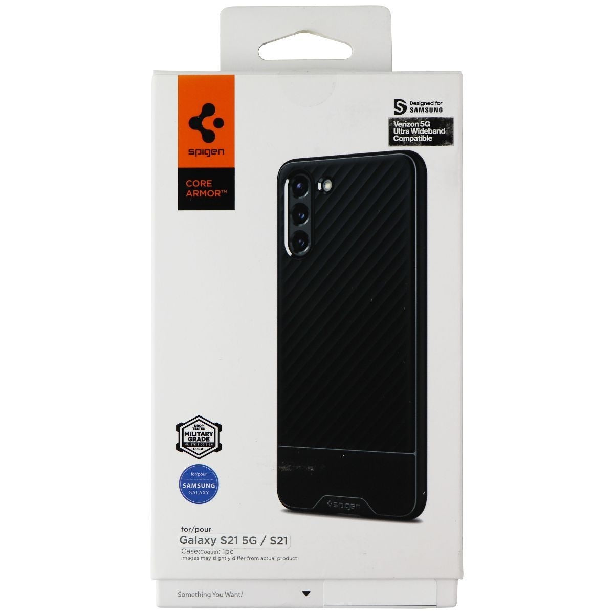 Spigen Core Armor Series Case for Samsung Galaxy S21 5G / S21 - Black Cell Phone - Cases, Covers & Skins Spigen - Simple Cell Bulk Wholesale Pricing - USA Seller