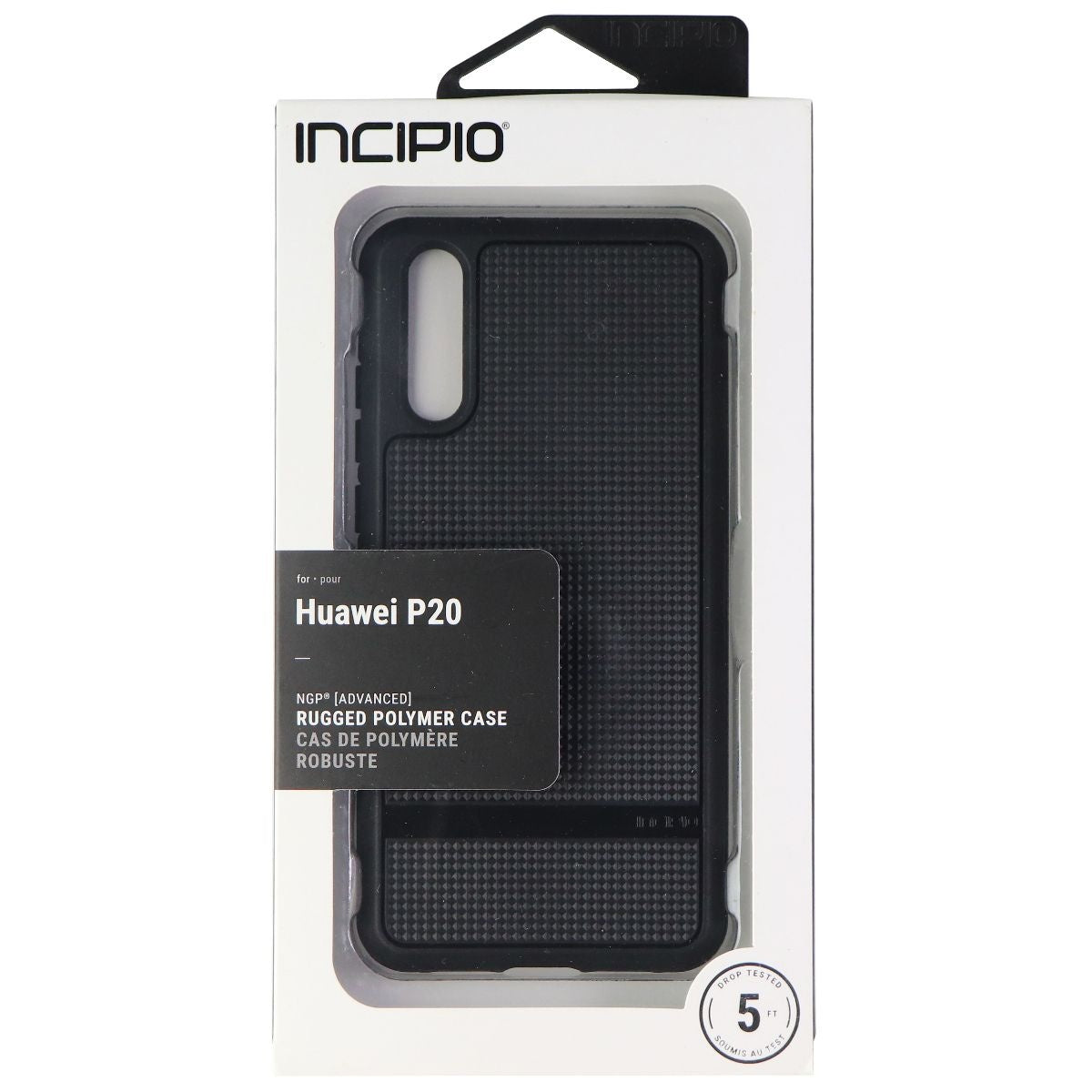 Incipio NGP Advanced Rugged Polymer Case for Huawei P20 - Black Cell Phone - Cases, Covers & Skins Incipio - Simple Cell Bulk Wholesale Pricing - USA Seller