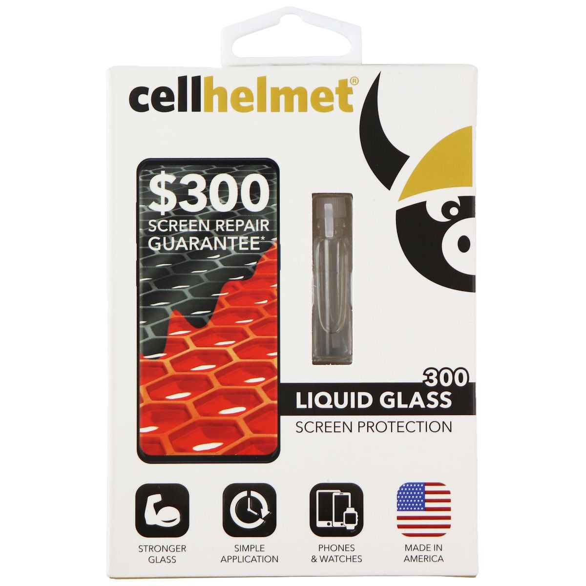 CellHelmet Liquid Glass 300 Screen Protector - Clear Cell Phone - Screen Protectors CellHelmet - Simple Cell Bulk Wholesale Pricing - USA Seller
