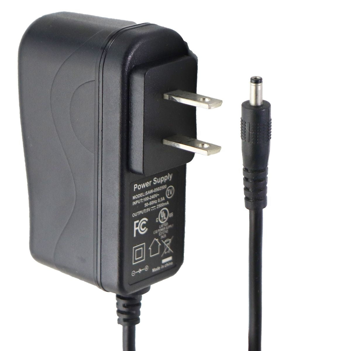 Power Supply Wall Adapter (SAW-0502500) - Black Computer Parts - Power Supplies Unbranded - Simple Cell Bulk Wholesale Pricing - USA Seller