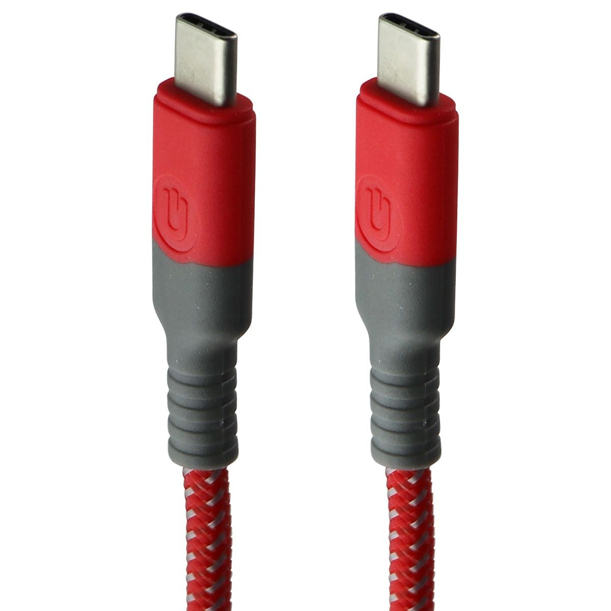 UBREAKIFIX (4-Ft) USB-C to USB-C Durability Charge/Sync Cable - Red Cell Phone - Cables & Adapters UBREAKIFIX - Simple Cell Bulk Wholesale Pricing - USA Seller