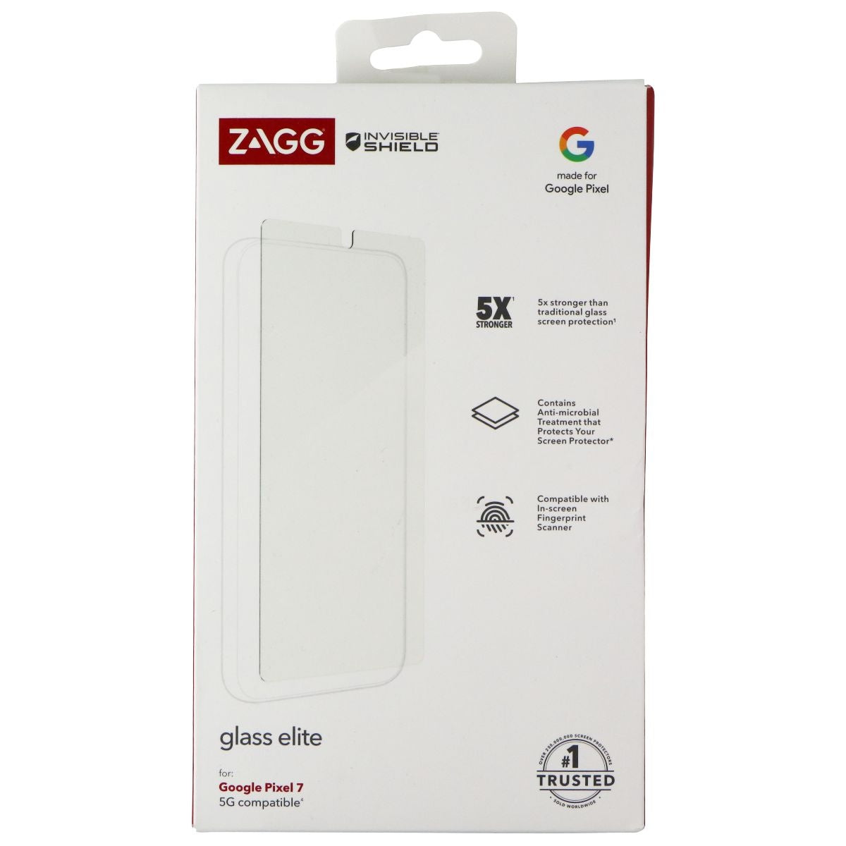 ZAGG InvisibleShield (Glass Elite) Screen Protector for Google Pixel 7 - Clear Cell Phone - Screen Protectors Zagg - Simple Cell Bulk Wholesale Pricing - USA Seller