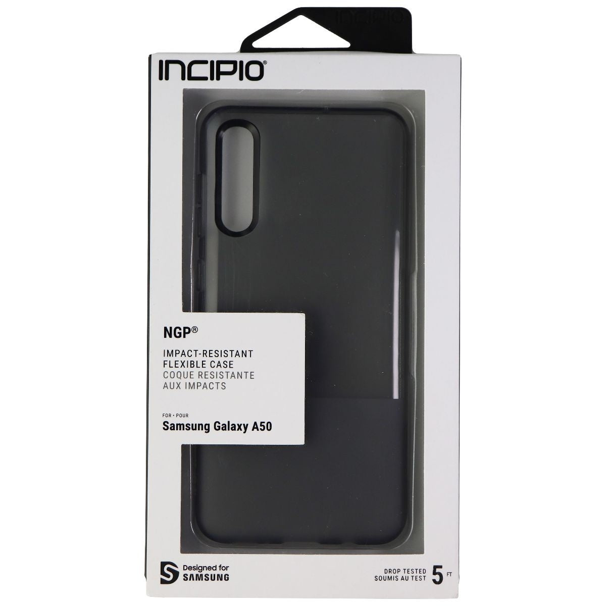 Incipio NGP Series Flexible Gel Case for Samsung Galaxy A50 - Black Cell Phone - Cases, Covers & Skins Incipio - Simple Cell Bulk Wholesale Pricing - USA Seller