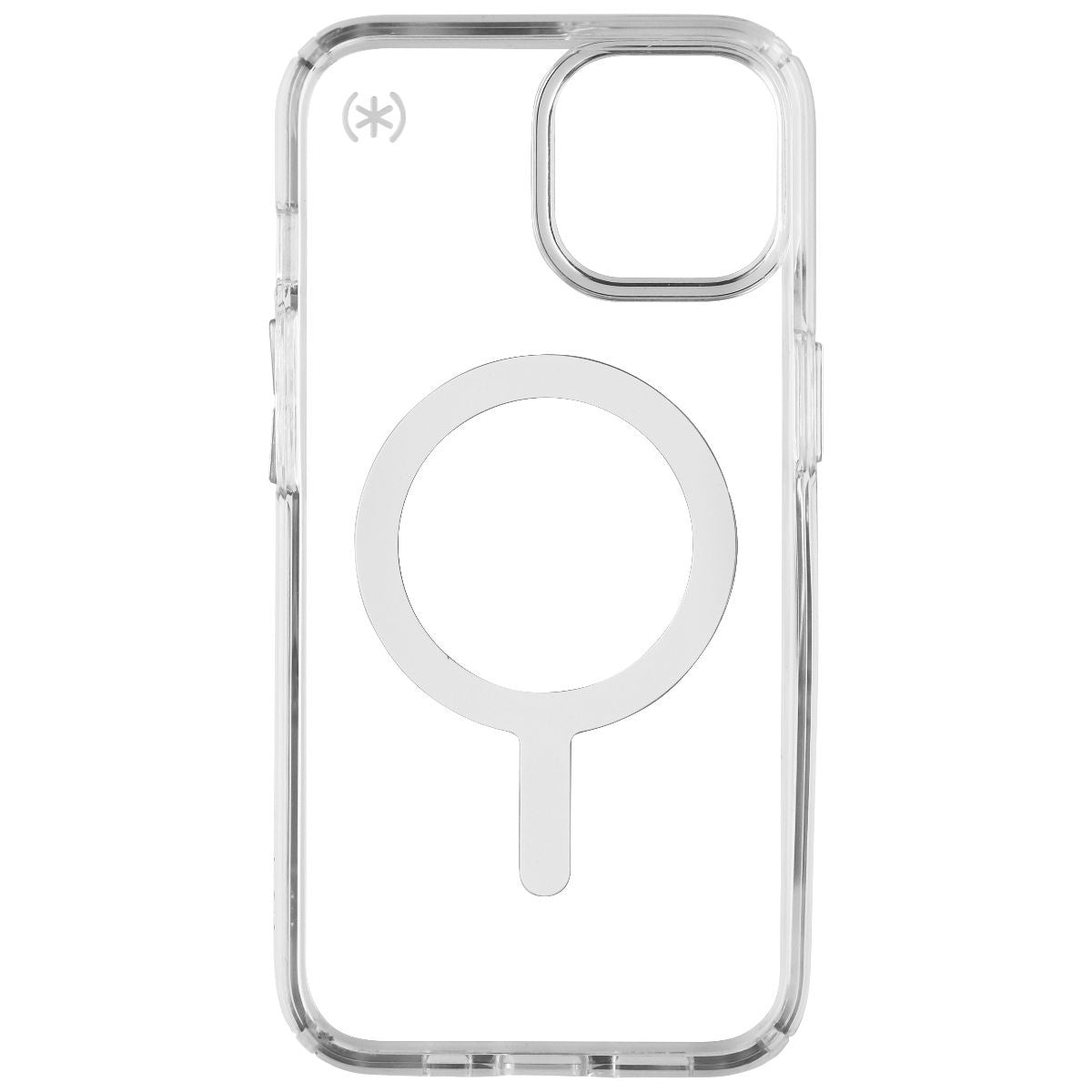 Speck Perfect-Clear Case for MagSafe for iPhone 14 and iPhone 13 - Silver/Clear Cell Phone - Cases, Covers & Skins Speck - Simple Cell Bulk Wholesale Pricing - USA Seller