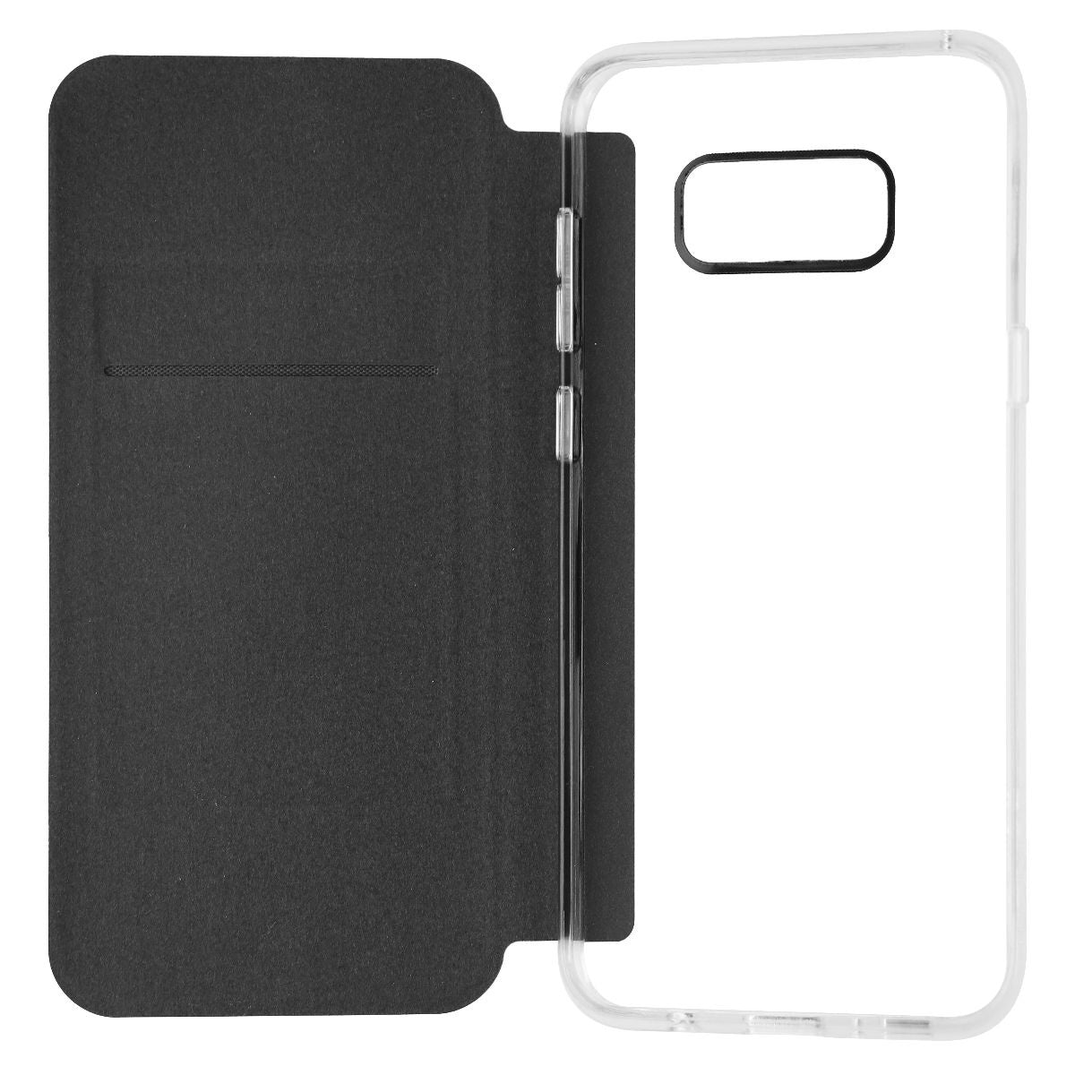 Incipio- Samsung Galaxy S8+, NGP Folio Case - Clear/Black Cell Phone - Cases, Covers & Skins Incipio - Simple Cell Bulk Wholesale Pricing - USA Seller
