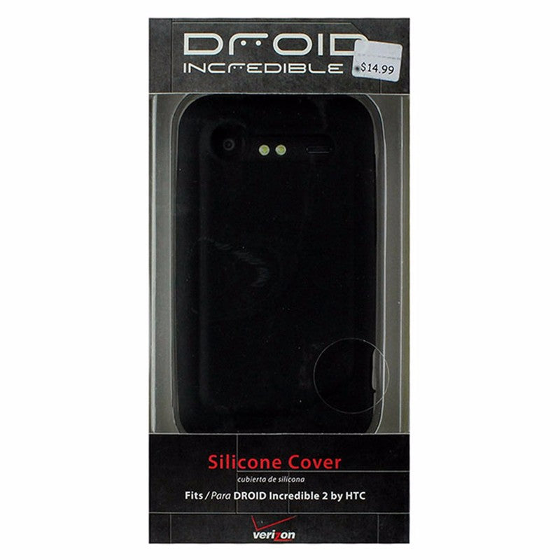 Verizon Silicone Cover for HTC DROID Incredible 2 - Black Cell Phone - Cases, Covers & Skins Verizon - Simple Cell Bulk Wholesale Pricing - USA Seller
