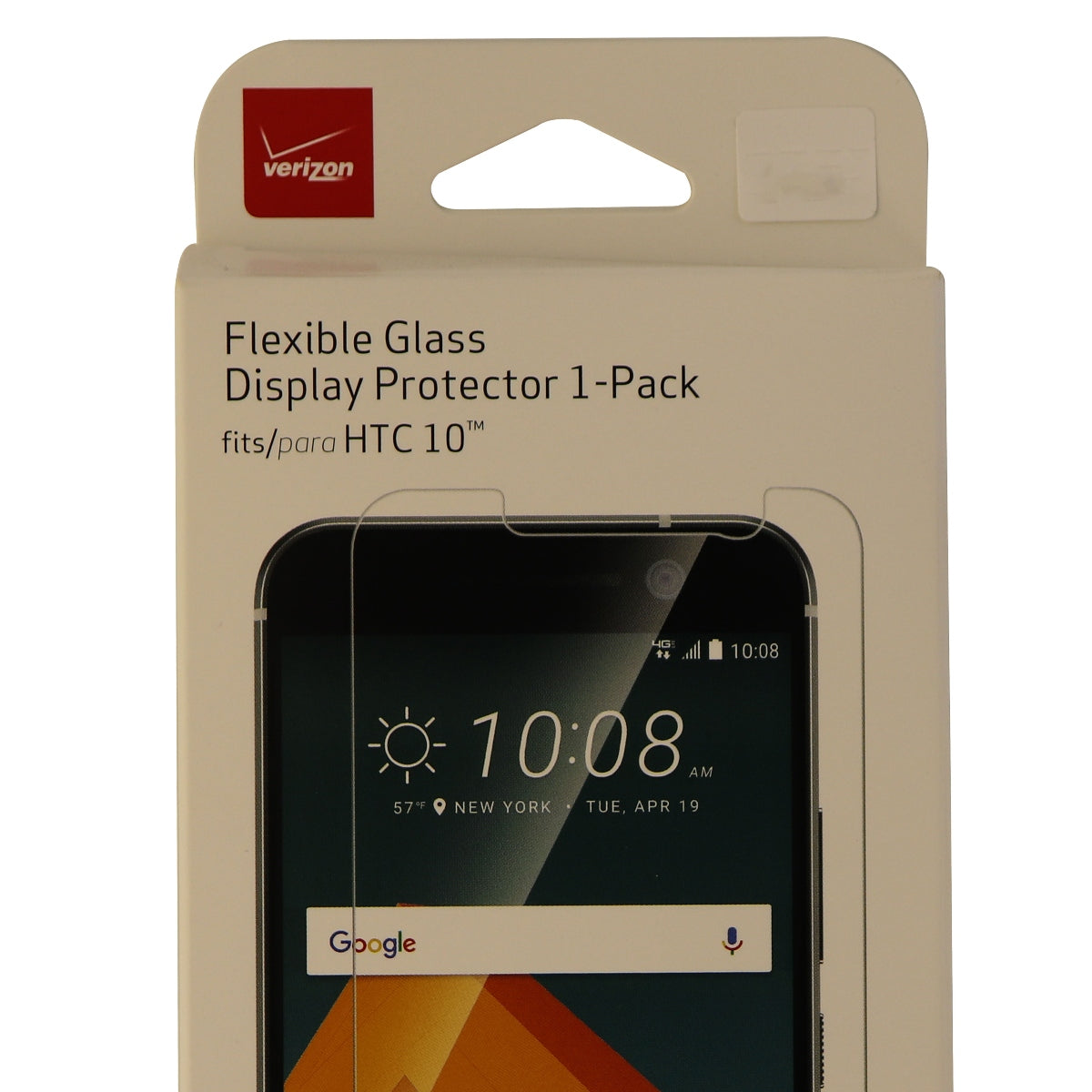 Verizon Flexible Glass Display Protector 1 Pack for HTC 10 - Clear Clarity Cell Phone - Screen Protectors Verizon - Simple Cell Bulk Wholesale Pricing - USA Seller