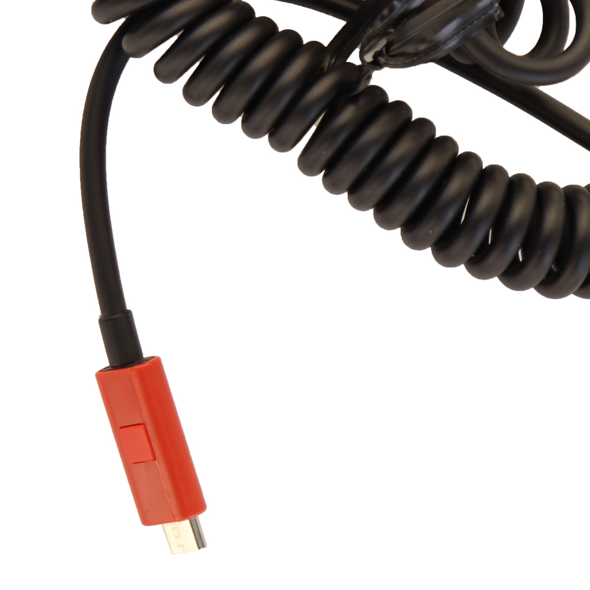 Verizon Coiled Car Charger with Micro-USB Connector and LED Light - Black Cell Phone - Chargers & Cradles Verizon - Simple Cell Bulk Wholesale Pricing - USA Seller
