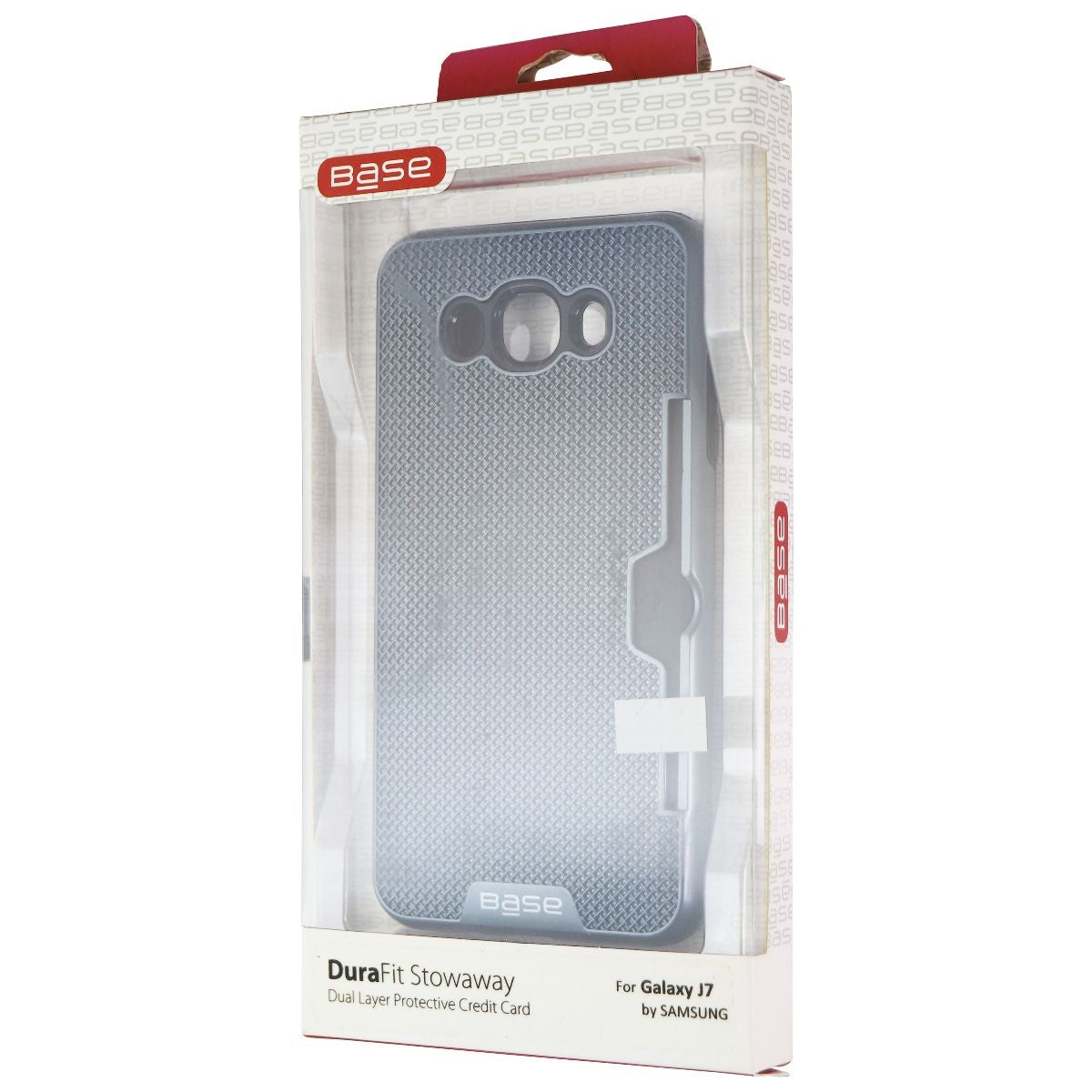 Base DuraFit Stowaway Credit Card Case for Samsung Galaxy J7(2016) - Blue Cell Phone - Cases, Covers & Skins Base - Simple Cell Bulk Wholesale Pricing - USA Seller