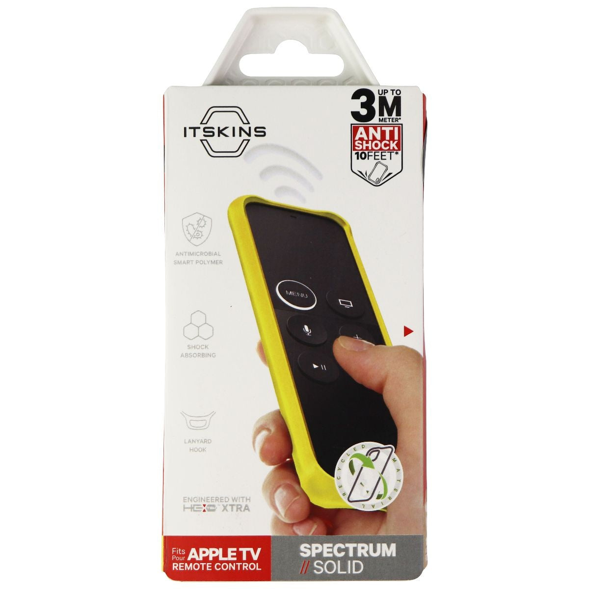 ITSKINS Spectrum Solid Cover for Apple TV Remote Control - Yellow Cell Phone - Cases, Covers & Skins ITSKINS - Simple Cell Bulk Wholesale Pricing - USA Seller