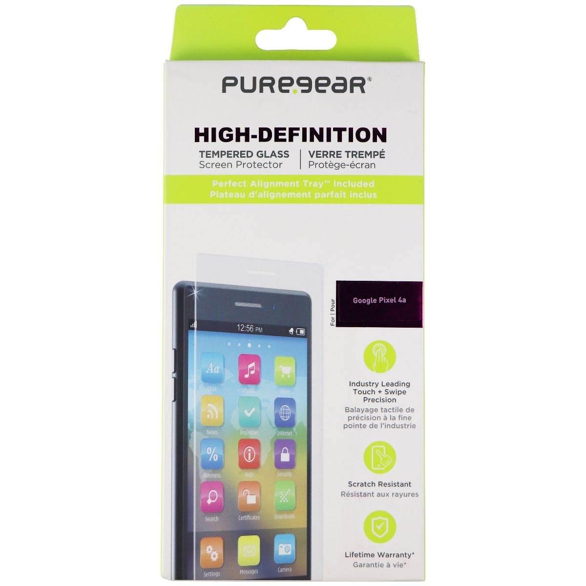 PureGear High-Definition Tempered Glass Screen Protector for Google Pixel 4a Cell Phone - Screen Protectors PureGear - Simple Cell Bulk Wholesale Pricing - USA Seller