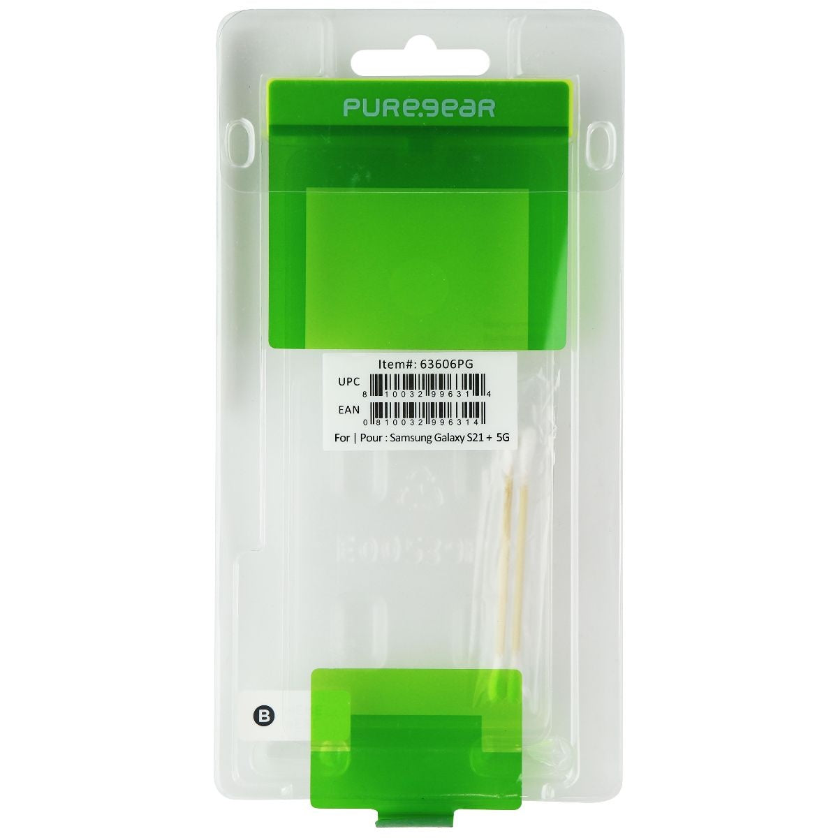 PureGear Tempered Glass Screen for Samsung Galaxy (S21+) - Clear BULK 63606PG Cell Phone - Screen Protectors PureGear - Simple Cell Bulk Wholesale Pricing - USA Seller