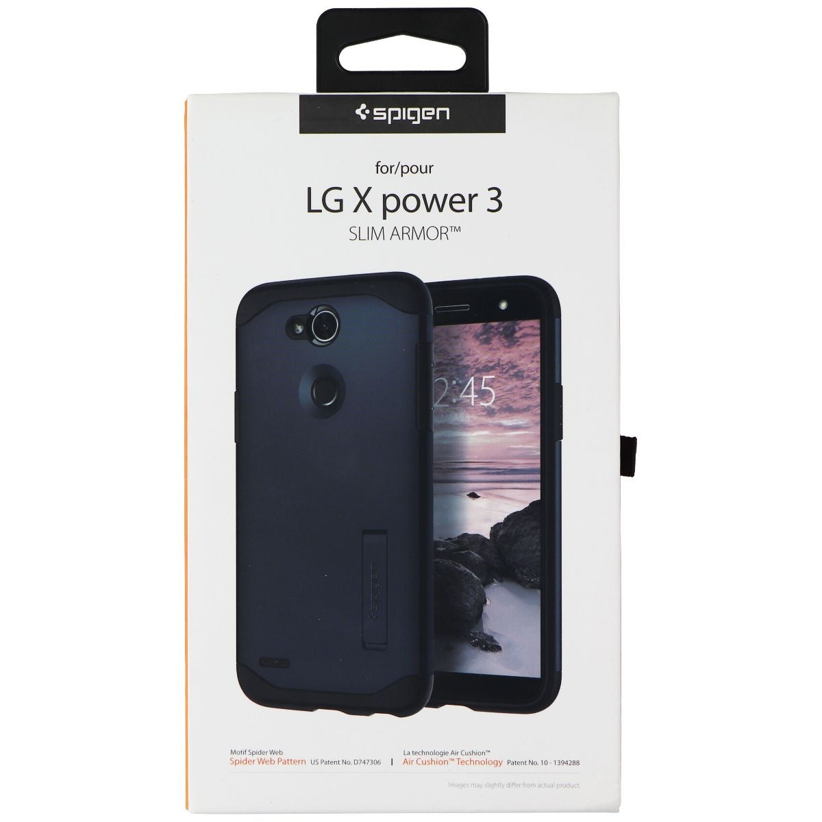 Spigen Slim Armor Hardshell Case with Kickstand for LG X power 3 - Metal Slate Cell Phone - Cases, Covers & Skins Spigen - Simple Cell Bulk Wholesale Pricing - USA Seller