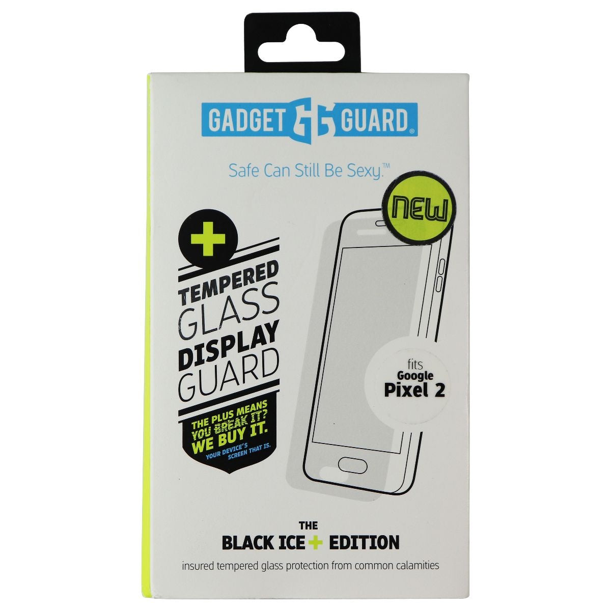 Gadget Guard Black Ice Plus Edition Screen Protector for Google Pixel 2 Cell Phone - Screen Protectors Gadget Guard - Simple Cell Bulk Wholesale Pricing - USA Seller