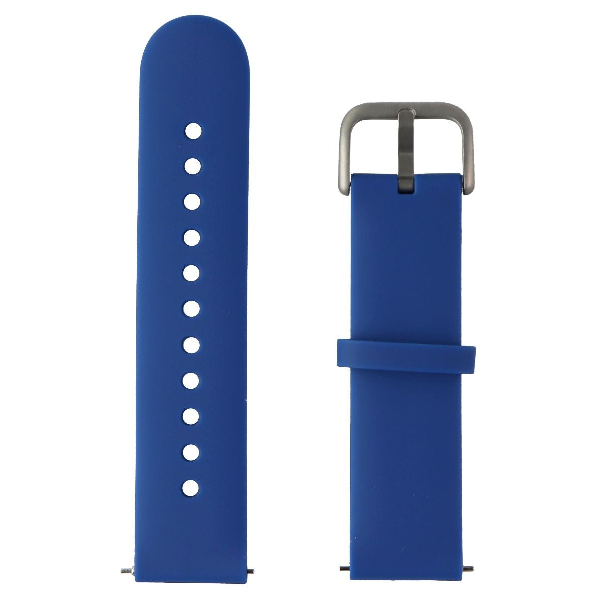 Universal 20mm Adjustable Silicone Band for Watches/Trackers - Blue Smart Watch Accessories - Watch Bands Unbranded - Simple Cell Bulk Wholesale Pricing - USA Seller