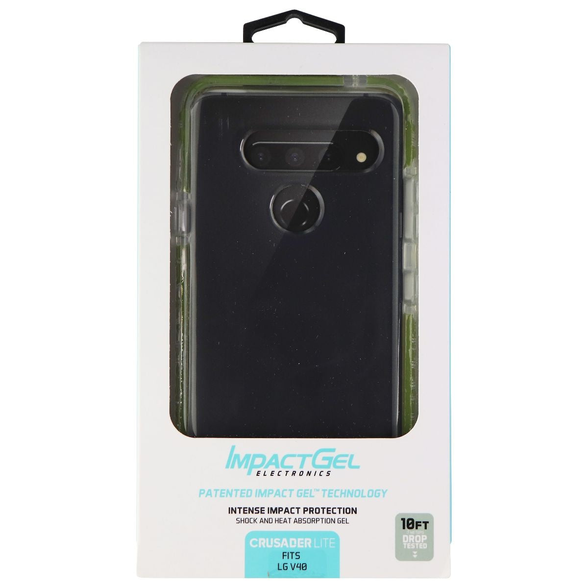 Impact Gel Crusader Lite Series Case for LG V40 - Case Army Green Cell Phone - Cases, Covers & Skins Impact Gel - Simple Cell Bulk Wholesale Pricing - USA Seller