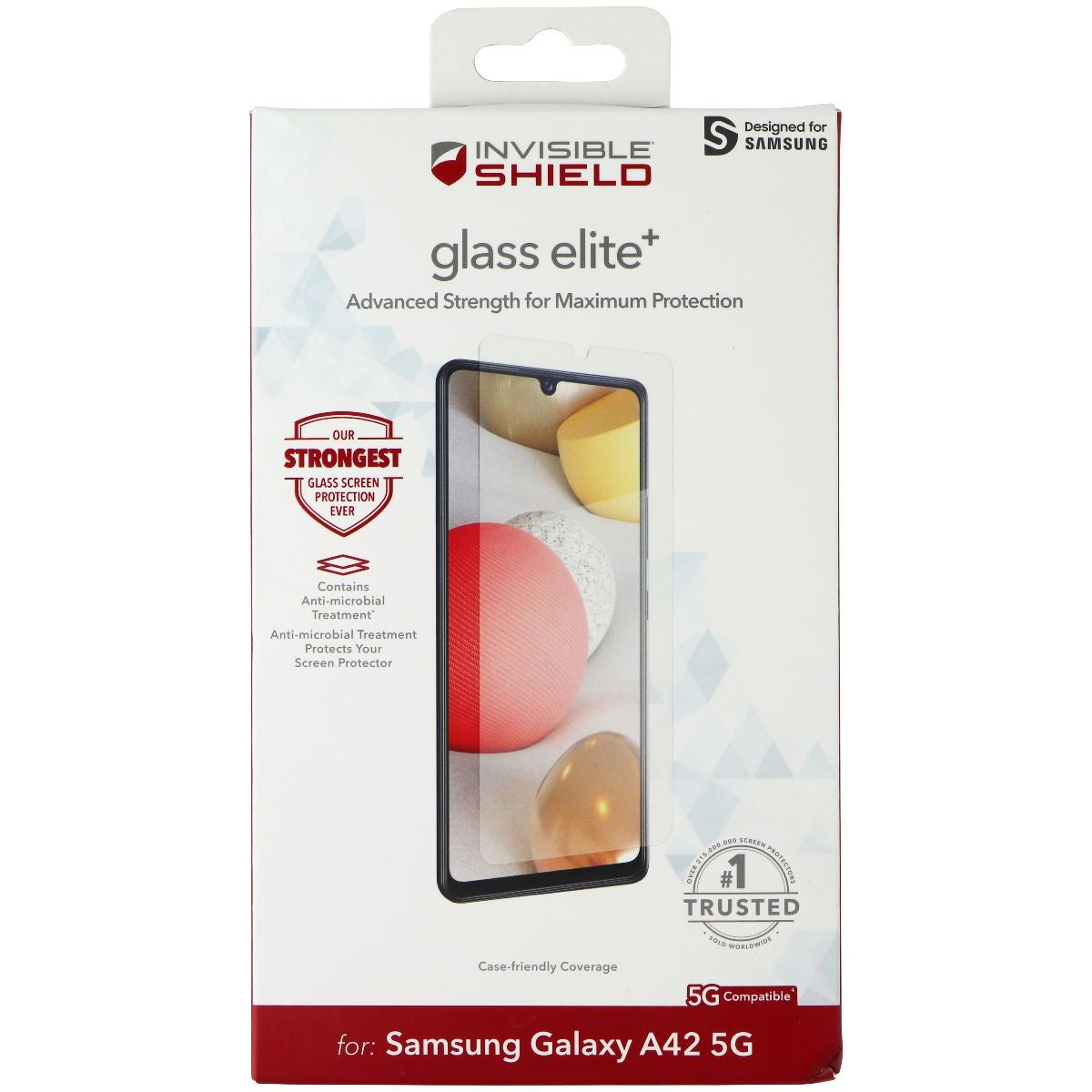 ZAGG InvisibleShield (Glass Elite+) Screen for Galaxy A42 5G - Clear Cell Phone - Screen Protectors Zagg - Simple Cell Bulk Wholesale Pricing - USA Seller