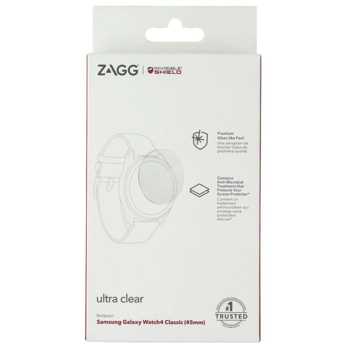 ZAGG InvisibleShield Ultra Clear for Samsung Galaxy Watch4 Classic (45/46mm) Smart Watch Accessories - Other Smart Watch Accessories Zagg - Simple Cell Bulk Wholesale Pricing - USA Seller
