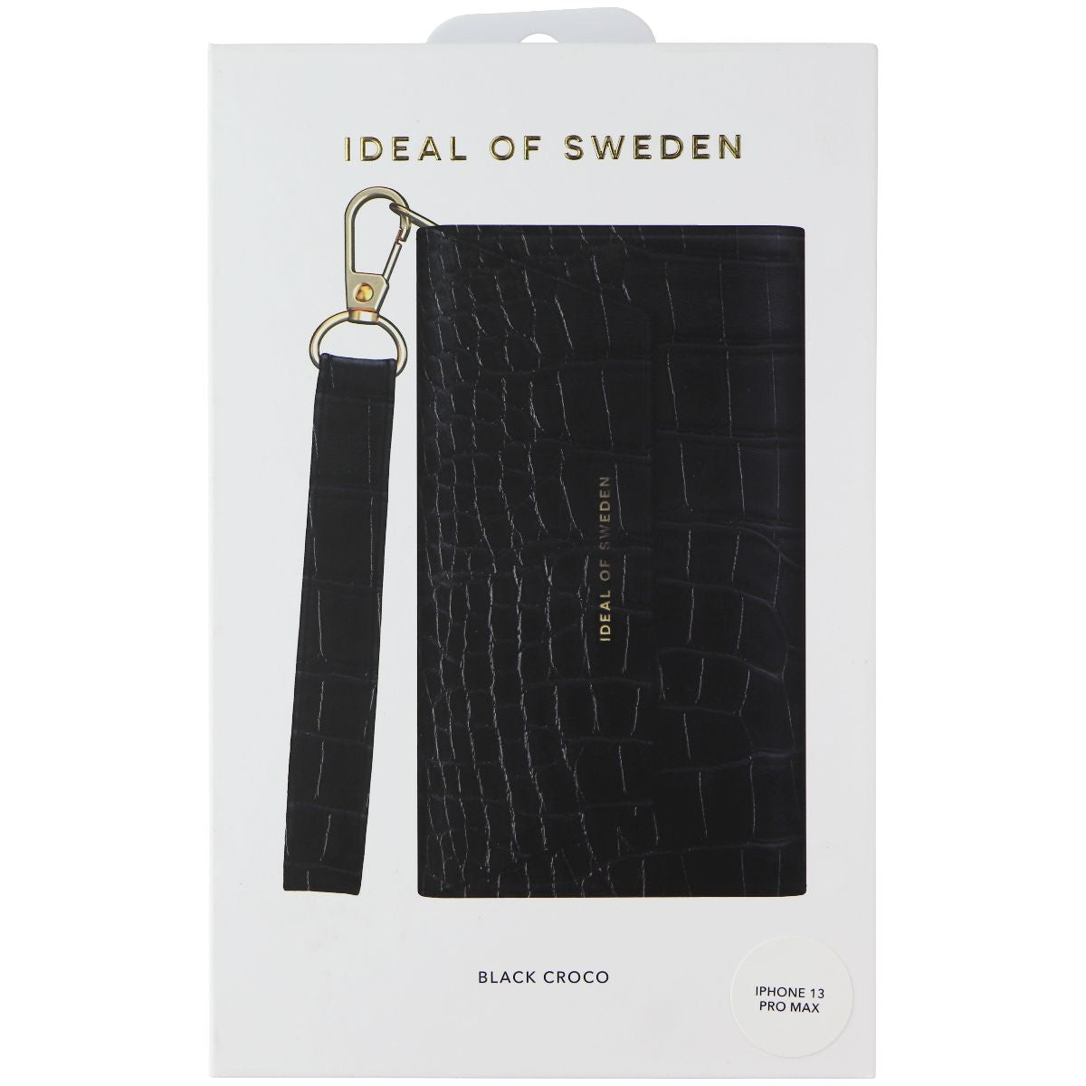iDeal of Sweden Casstte Clutch Case for Apple iPhone 13 Pro Max - Black Croco Cell Phone - Cases, Covers & Skins iDeal of Sweden - Simple Cell Bulk Wholesale Pricing - USA Seller