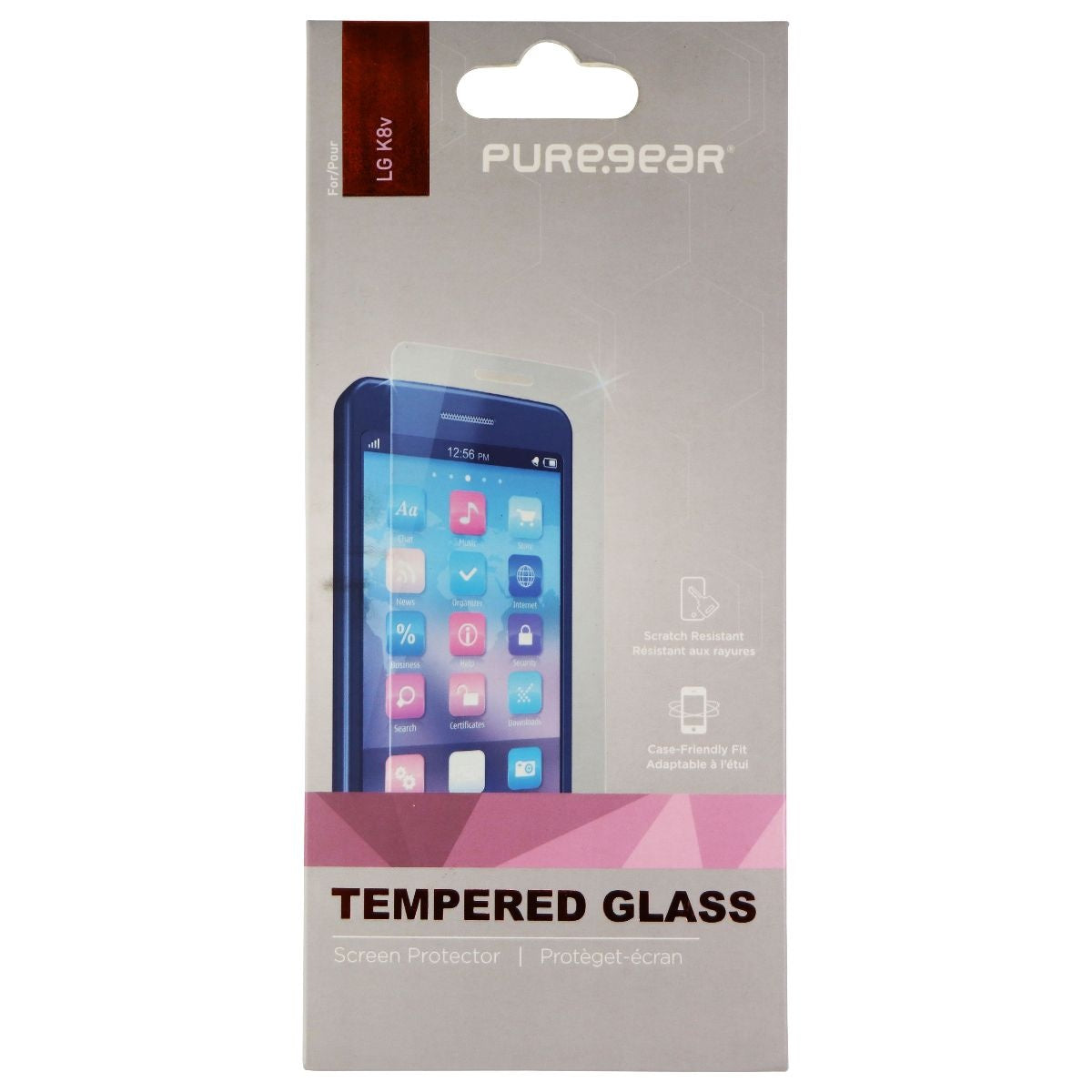 PureGear High Definition Tempered Glass for LG K8v - Clear Cell Phone - Screen Protectors PureGear - Simple Cell Bulk Wholesale Pricing - USA Seller