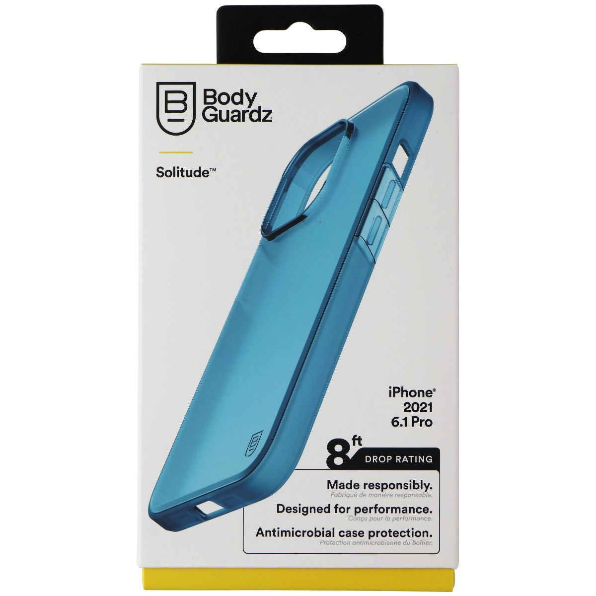 BodyGuardz Solitude Series Gel Case for iPhone 13 Pro - Neon Blue Cell Phone - Cases, Covers & Skins BODYGUARDZ - Simple Cell Bulk Wholesale Pricing - USA Seller