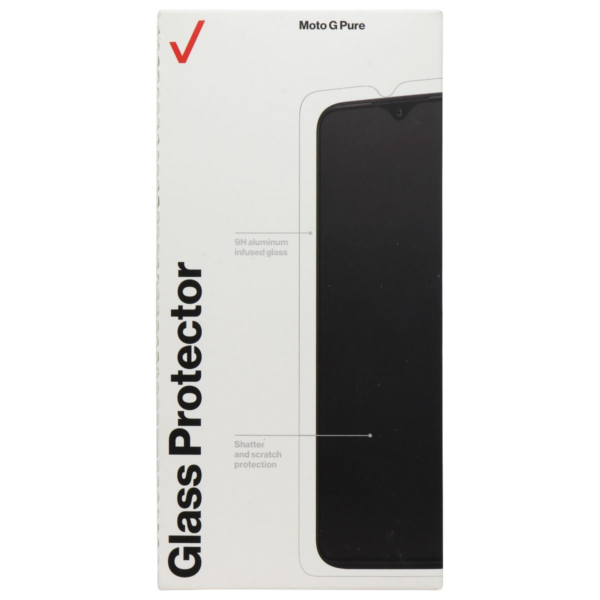 Verizon Glass Screen Protector for Motorola Moto G Pure - Clear Cell Phone - Screen Protectors Verizon - Simple Cell Bulk Wholesale Pricing - USA Seller