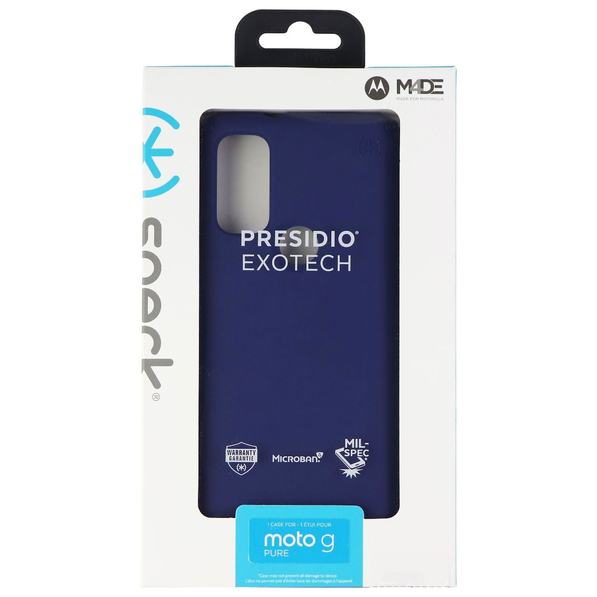 Speck Presidio Exotech Series Flexible Case for Moto G Pure Smartphone - Blue Cell Phone - Cases, Covers & Skins Speck - Simple Cell Bulk Wholesale Pricing - USA Seller