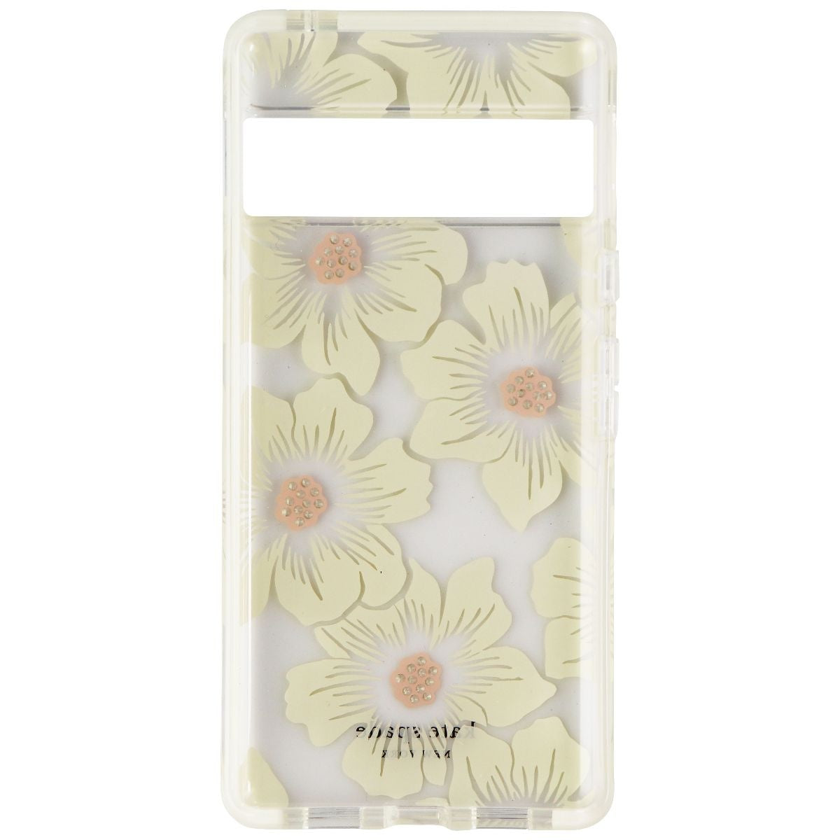 Kate Spade Defensive Hardshell Case for Pixel 6 Pro - Hollyhock Floral Clear Cell Phone - Cases, Covers & Skins Kate Spade - Simple Cell Bulk Wholesale Pricing - USA Seller