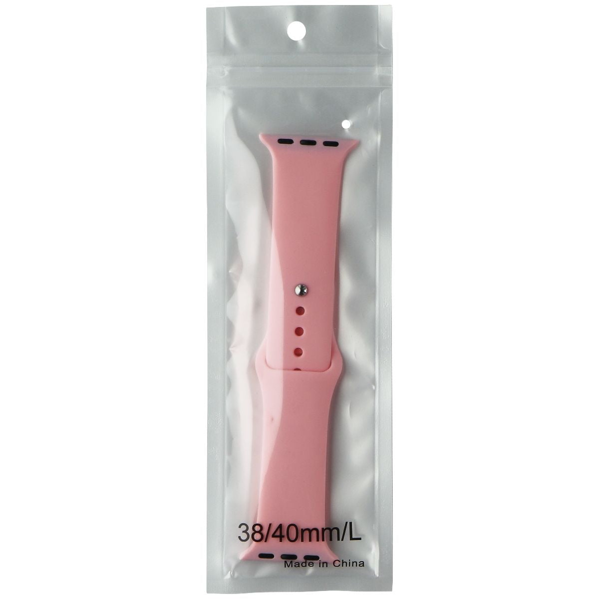 Silicone Band for Apple Watch All Series (38/40/41mm Cases) Pink / Large Smart Watch Accessories - Watch Bands Unbranded - Simple Cell Bulk Wholesale Pricing - USA Seller