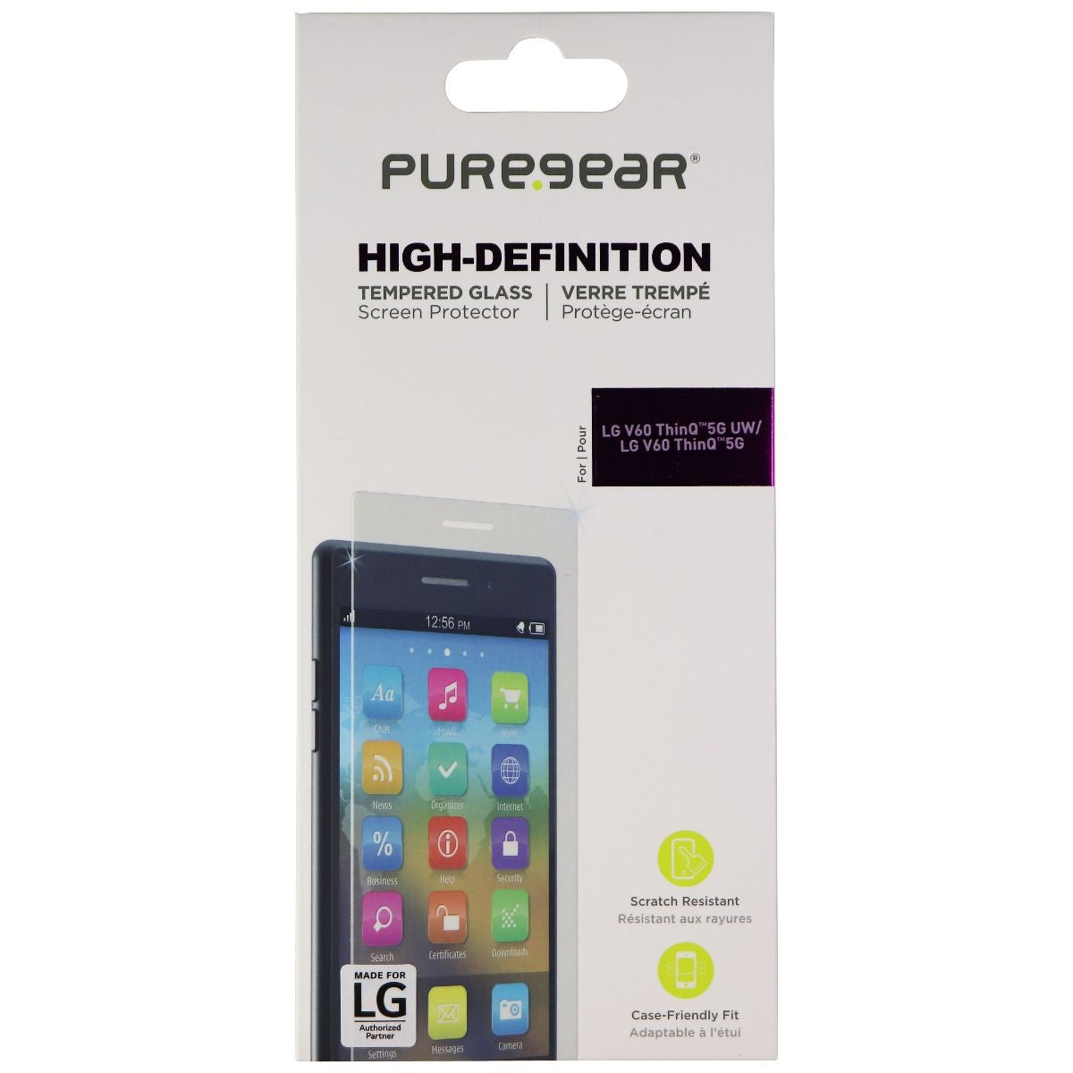 PureGear HD Screen Protector for Samsung LG V60 ThinQ 5G UW / LG V60 ThinQ 5G Cell Phone - Screen Protectors PureGear - Simple Cell Bulk Wholesale Pricing - USA Seller