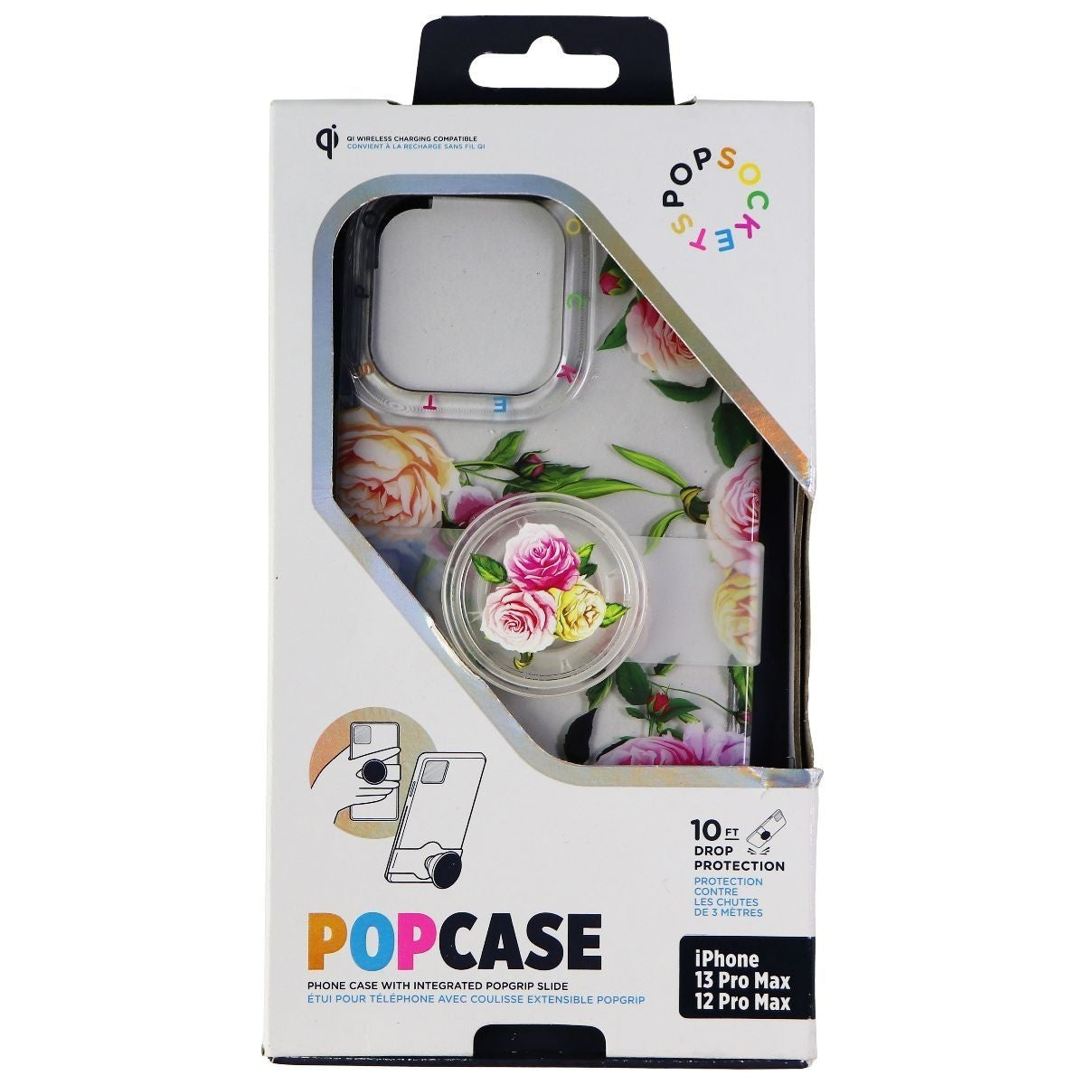 PopSocket PopCase w/ PopGrip for iPhone 13 Pro Max / 12 Pro Max - Vintage Floral Cell Phone - Cases, Covers & Skins PopSockets - Simple Cell Bulk Wholesale Pricing - USA Seller