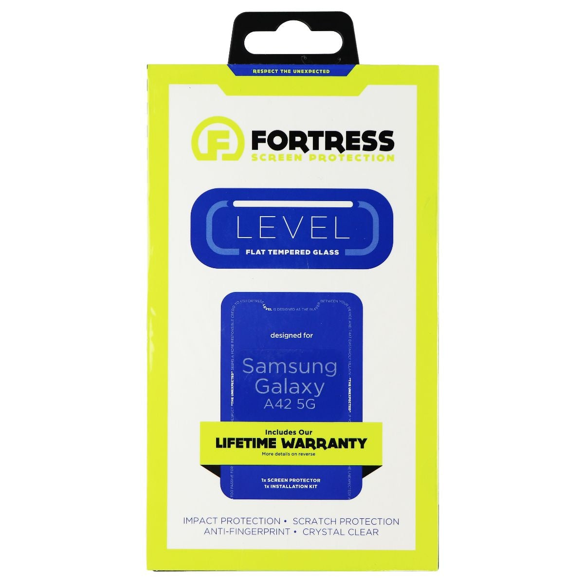 Fortress Flat Tempered Glass for Samsung Galaxy A42 5G - Clear Cell Phone - Screen Protectors Fortress - Simple Cell Bulk Wholesale Pricing - USA Seller
