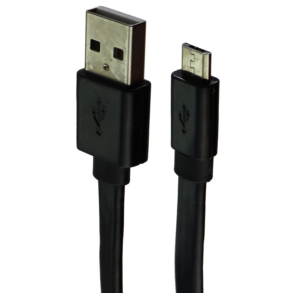 mWorks! mPOWER! (6-Foot) Micro-USB to USB Flat Cable - Gloss Black Cell Phone - Cables & Adapters mWorks! - Simple Cell Bulk Wholesale Pricing - USA Seller