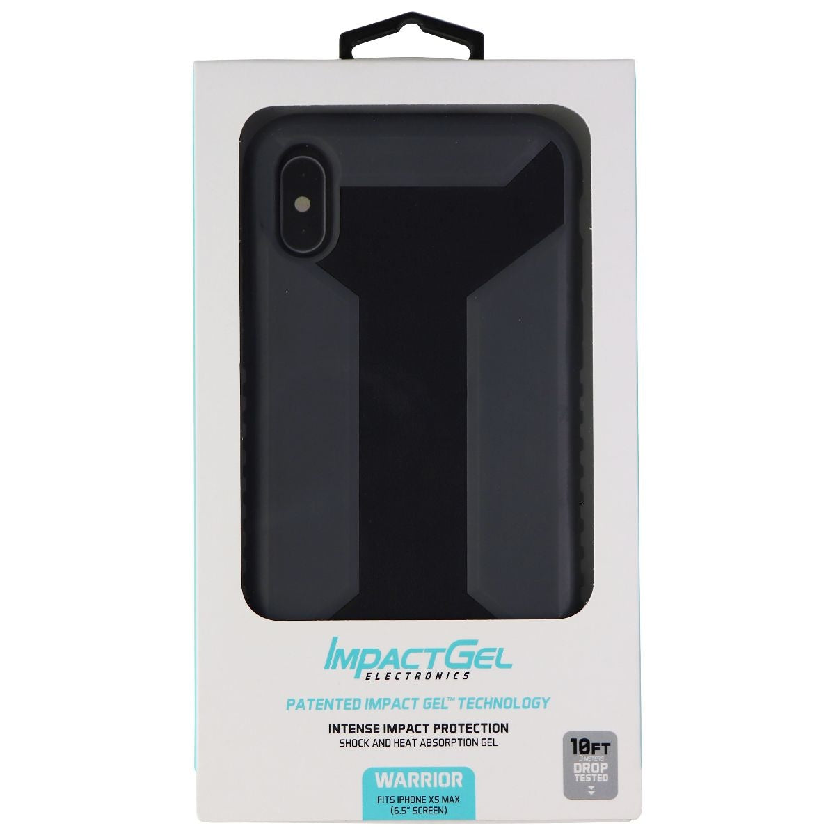 Impact Gel Warrior Series Case for Apple iPhone Xs Max - Black/Gray Cell Phone - Cases, Covers & Skins Impact Gel - Simple Cell Bulk Wholesale Pricing - USA Seller