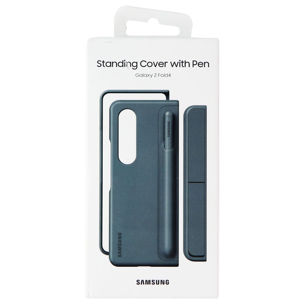Samsung Official Standing Cover with Pen for Galaxy Z Fold4 - Gray Green Cell Phone - Cases, Covers & Skins Samsung - Simple Cell Bulk Wholesale Pricing - USA Seller