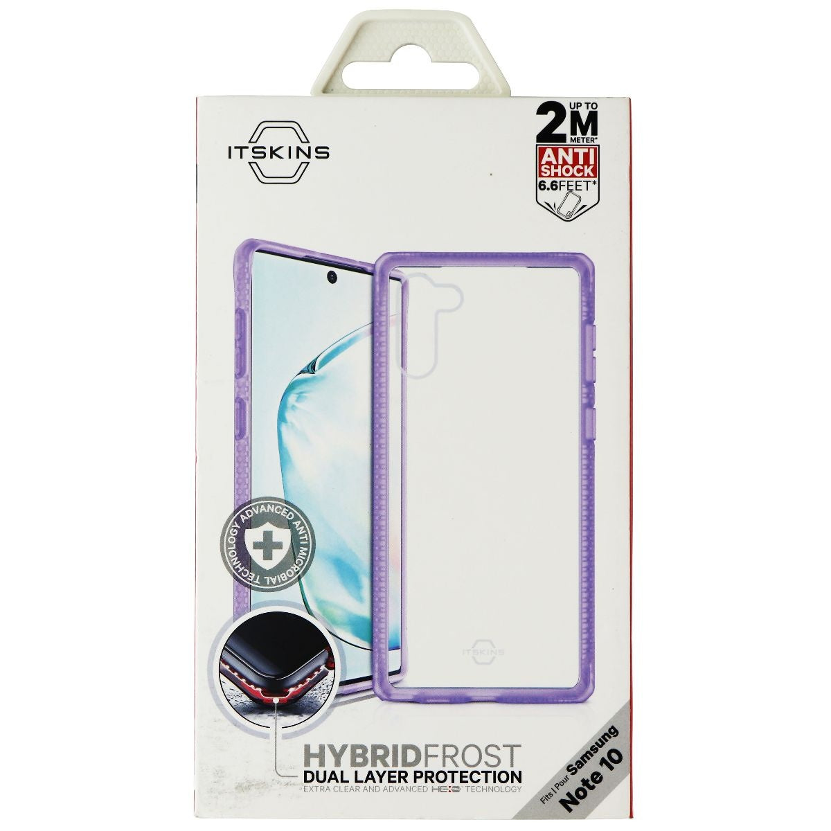 ITSKINS Hybrid Frost Dual Layer Case for Samsung Galaxy Note10 - Purple/Clear Cell Phone - Cases, Covers & Skins ITSKINS - Simple Cell Bulk Wholesale Pricing - USA Seller