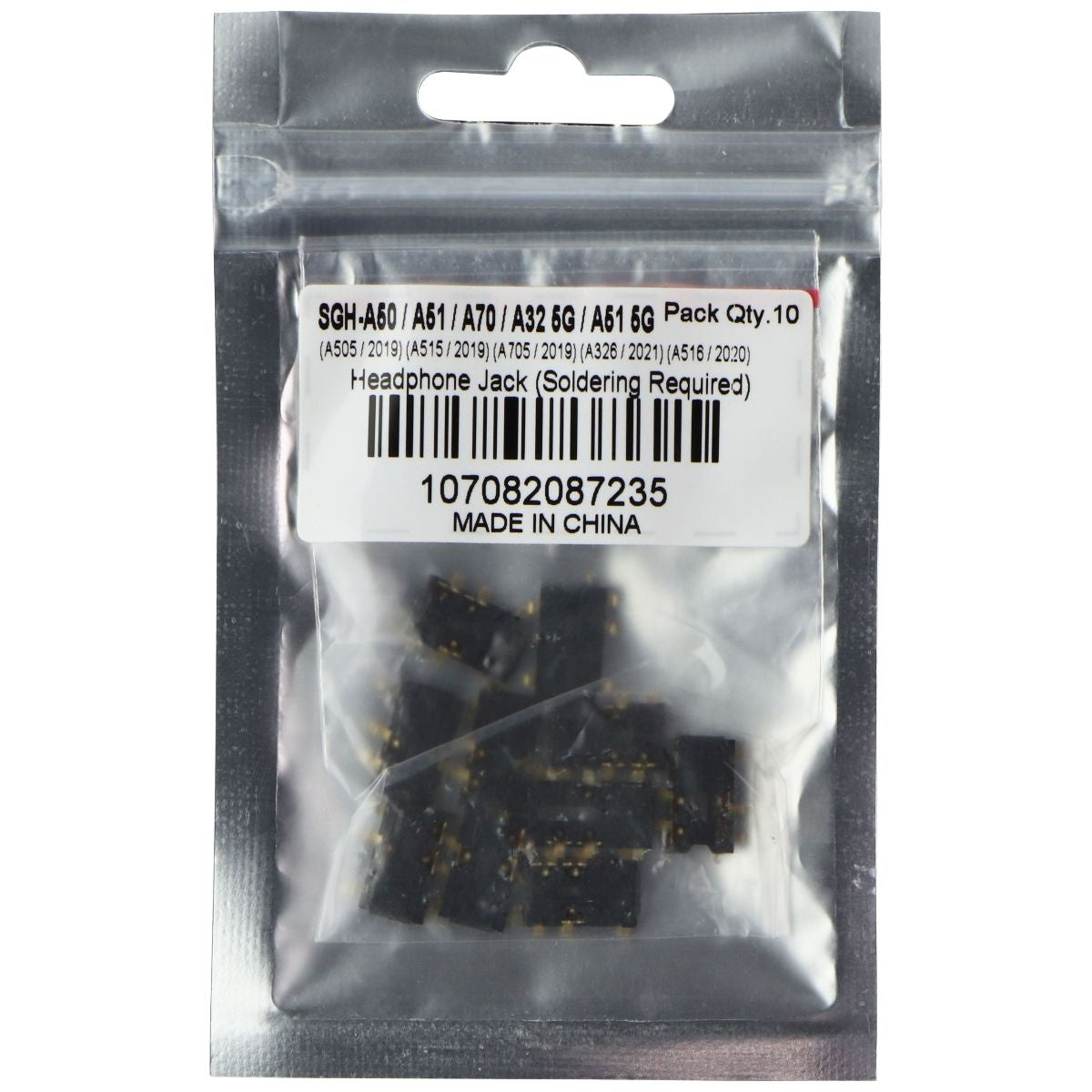 Repair Part - Headphone Jack (10 Pack) for A50/A70/A32 5G/A51 5G Cell Phone - Replacement Parts & Tools Unbranded - Simple Cell Bulk Wholesale Pricing - USA Seller