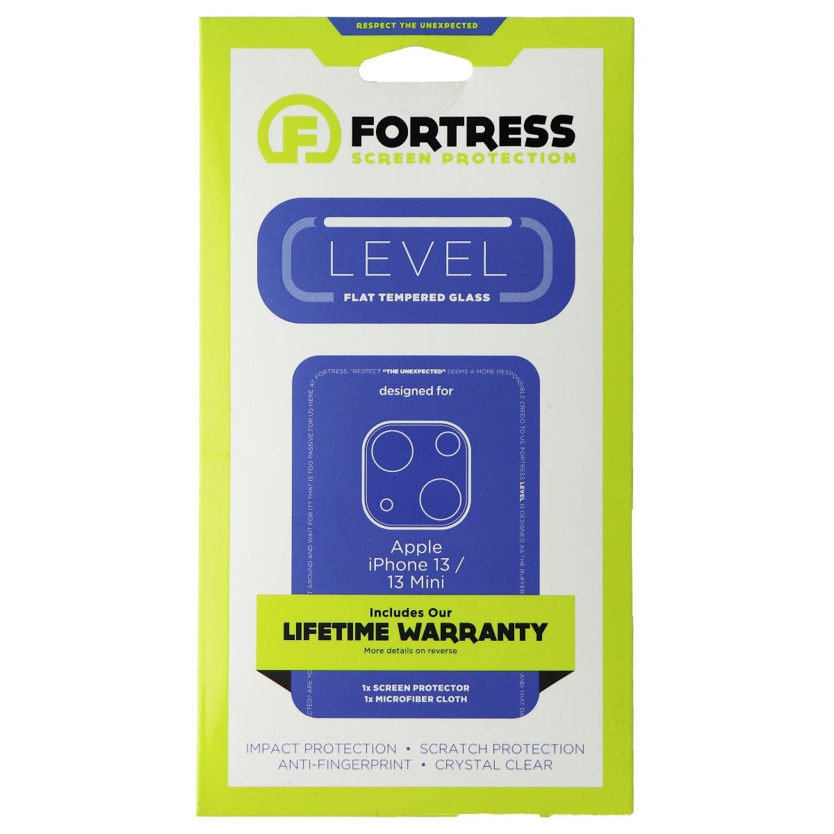Fortress Tempered Glass Camera Lens and Cover for iPhone 13 and 13 Mini Cell Phone - Screen Protectors Fortress - Simple Cell Bulk Wholesale Pricing - USA Seller