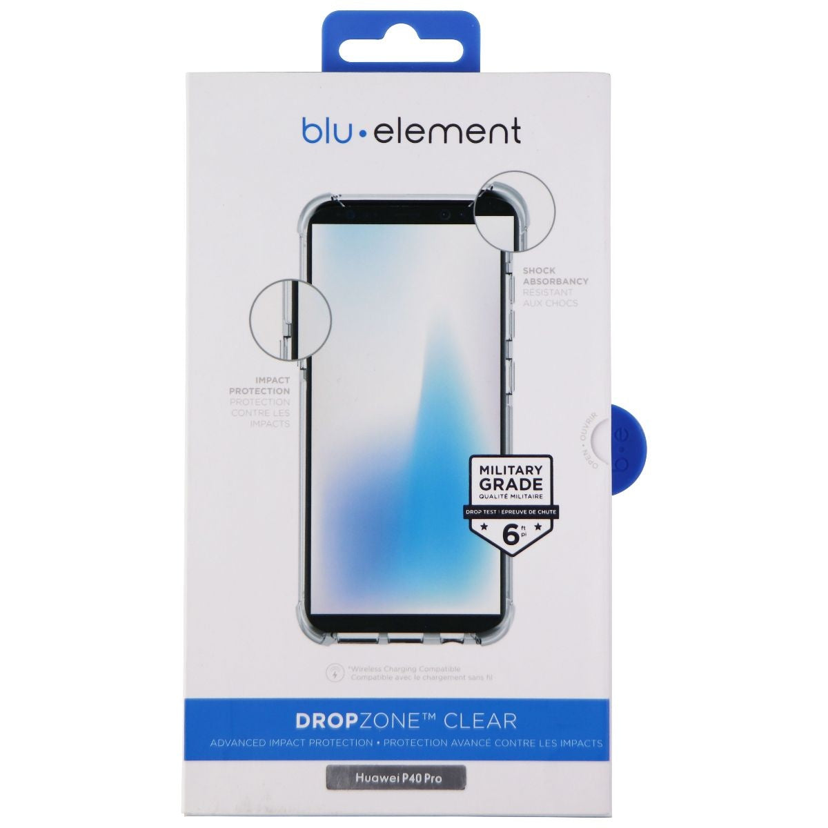 Blu Element DropZone Series Hard Case for Huawei P40 Pro - Clear Cell Phone - Cases, Covers & Skins Blu Element - Simple Cell Bulk Wholesale Pricing - USA Seller