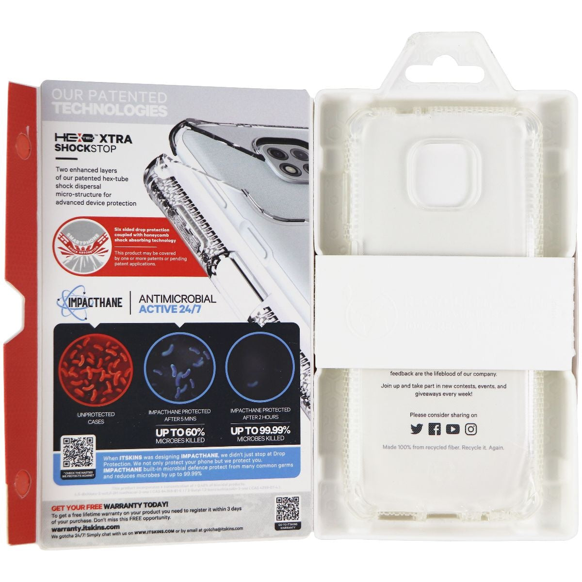 ITSKINS Spectrum Clear Series Flexible Gel Case for Moto G Power (2021) - Clear