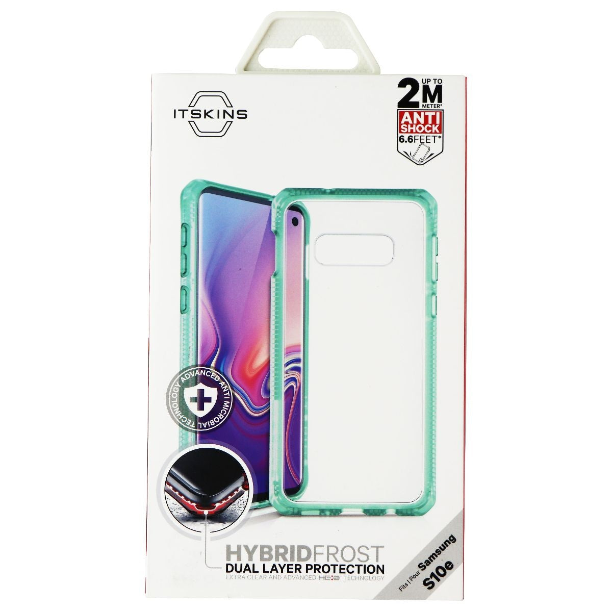 ITSKINS Hybrid Frost for Samsung Galaxy S10e - Tiffany Green/Clear Cell Phone - Cases, Covers & Skins ITSKINS - Simple Cell Bulk Wholesale Pricing - USA Seller