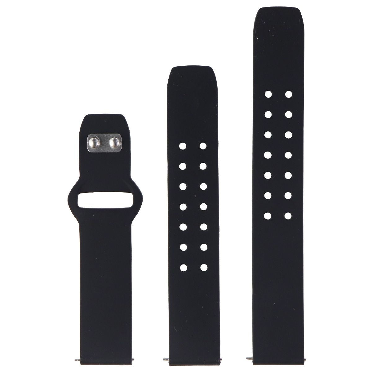 Affinity 20mm Silicone Band for Smartwatches, Watches & Tracking Devices - Black Smart Watch Accessories - Watch Bands Affinity - Simple Cell Bulk Wholesale Pricing - USA Seller