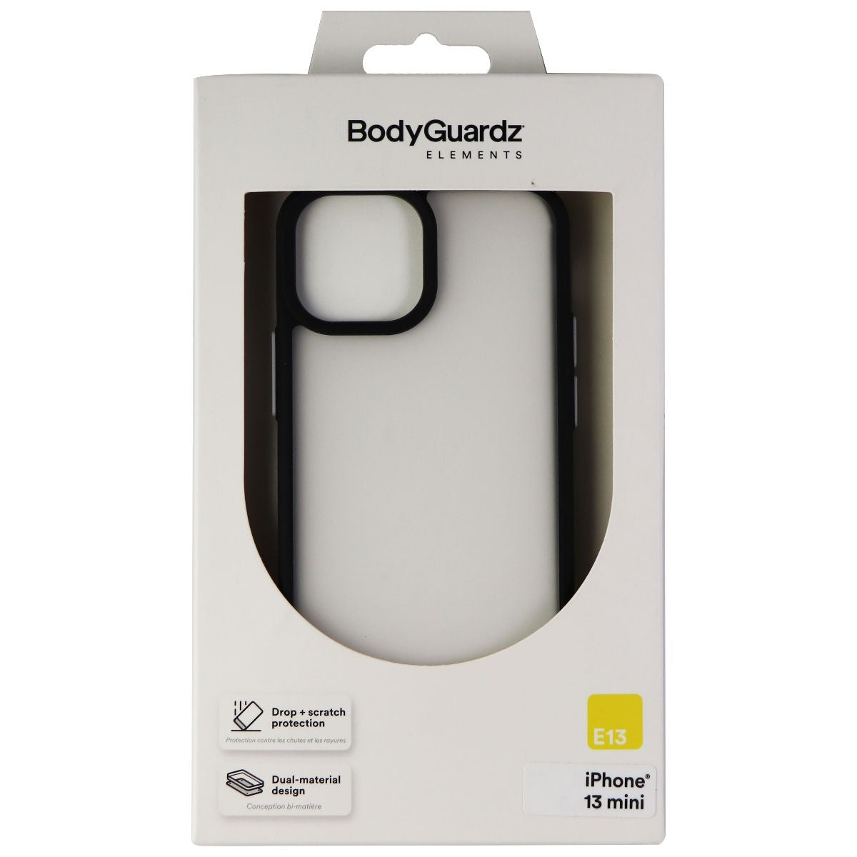 BodyGuardz Elements E13 Hard Case for iPhone 13 Mini - Black/Frost Cell Phone - Cases, Covers & Skins BODYGUARDZ - Simple Cell Bulk Wholesale Pricing - USA Seller