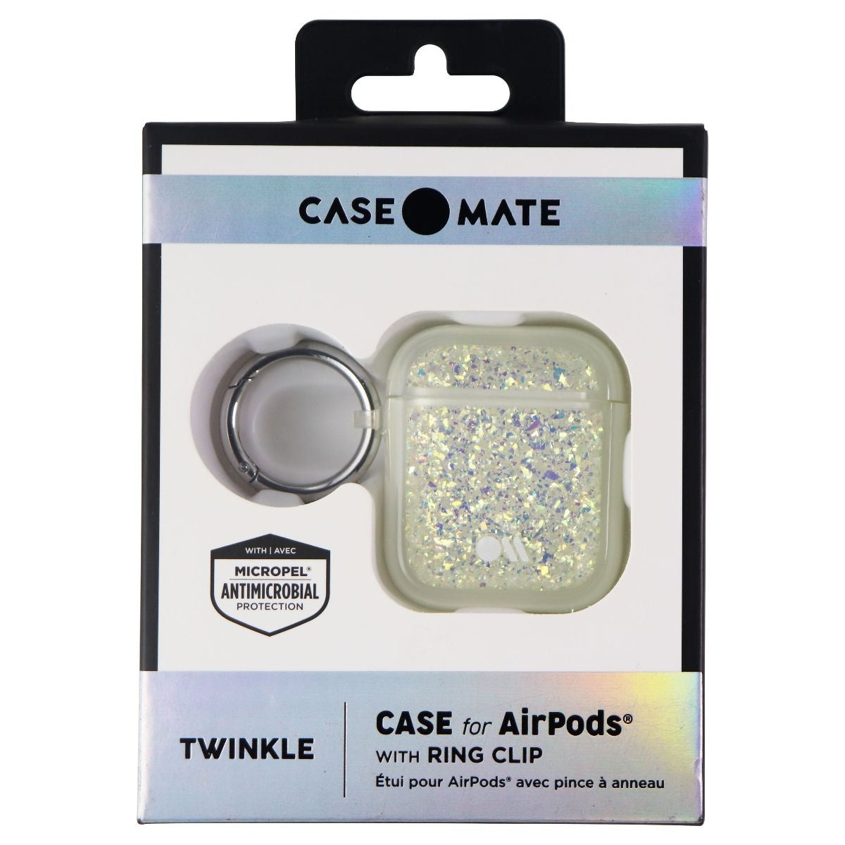 Case-Mate TWINKLE Headphone Case for Apple AirPods Series 1 and 2 - Stardust iPod, Audio Player Accessories - Cases, Covers & Skins Case-Mate - Simple Cell Bulk Wholesale Pricing - USA Seller