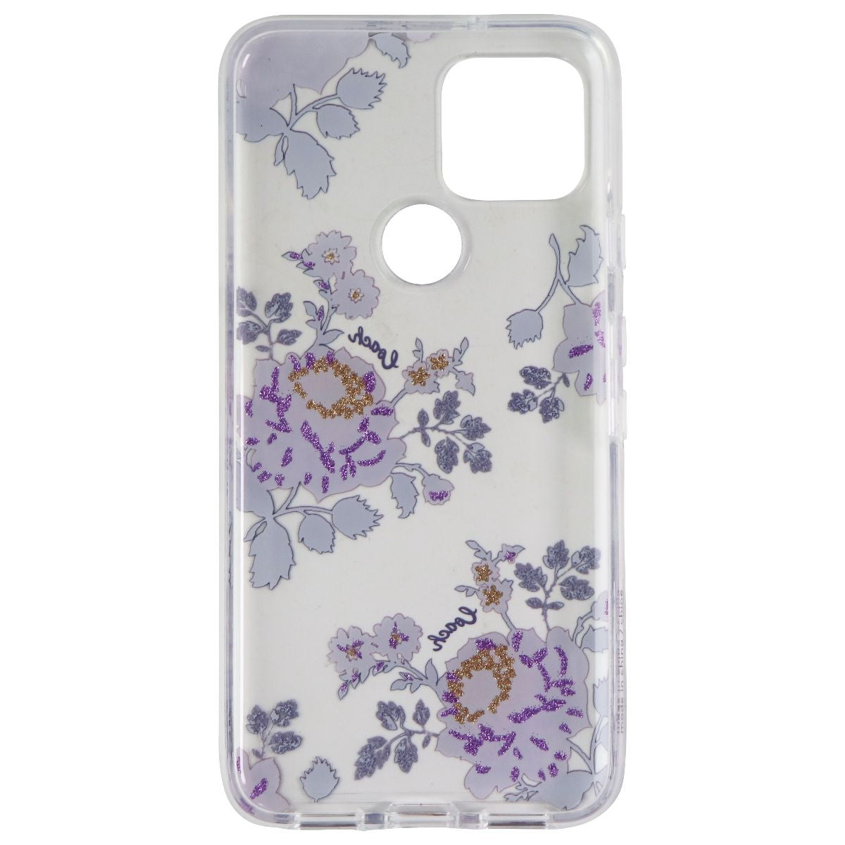 Coach Protective Hard Case for Google Pixel 5 - Moody Floral Clear Cell Phone - Cases, Covers & Skins Coach - Simple Cell Bulk Wholesale Pricing - USA Seller